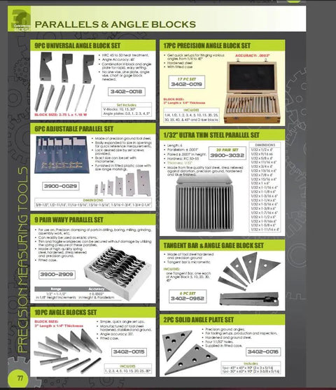 1/8 By 4 Inch 10 Pair Precision Parallel Set For Machinists Pro Grade Ultra High Precision Ground And Hardened Tool Steel 0.0003 Inch Tolerance Built To Last Ideal For Precision Machining, Fixture Alignment, And Setup Reliability For Any Bench