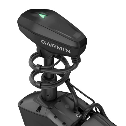 Smooth Sailin Killer 57 Inch Shaft Trolling Motor With Plug And Play Gt56Uhd Tr Sonar And Multiband Positioning For Anchor Lock Wheel Hold And Wireless Chartplotter Sync Black close-up of the Garmin sonar unit.