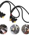 Two Pack Brake Light Switch for Motorcycle and Electric Bike with Durable Plastic and Copper Construction, Easy Installation