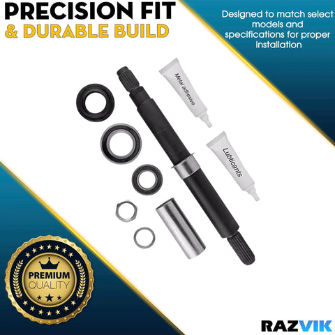 Premium Washer Tub Bearings And Seal Replacement Kit For Quiet Top Loading Machines with assembly parts and lubricants.