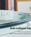 Close-up of Rock Solid 360 Smooth Swivel Lazy Susan Turntable edge design, showcasing anti-collision feature for safety.