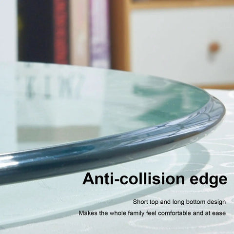 Close-up of Rock Solid 360 Smooth Swivel Lazy Susan Turntable edge design, showcasing anti-collision feature for safety.