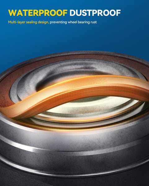 Close-up of a multi-layer sealed wheel bearing for Rear Wheel Hub Bearing Assembly With ABS For Honda Accord 2013 2014 2015 And 2018 2019 2020 Acura TLX 2015 2016 2017 2018 2019 2020 5 Lug Wheel Bearing Kit Two Piece