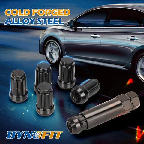 Street Ready 12x1.5 6 Spline Lug Nuts 20 Piece Set With 60 Degree Conical Seat And 19mm Hex Closed End Tuner Wheel Nuts Includes Quick Swap Socket Key For Smooth Honda Chevy Ford Toyota Rides.