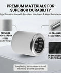 2 Pcs HK2030 Needle Roller Bearings 20X26X30mm Precision Made High Carbon Steel outer ring and ultra-hard steel needles