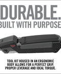 30 In 1 Firearm Maintenance Multitool With Flat Phillips Torx Bits And Pin Punch, Compact design with ergonomic grip