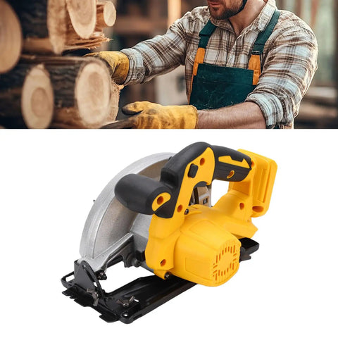 Heavy Duty Cordless Circular Saw With 5300 RPM Brushless Motor And Seven Quarter Inch Blade designed for precise cuts in hardwood.