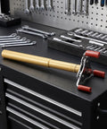 Kick The Ladder Aside With This No Sweat Smoke Detector Removal Tool Featuring A Smooth Aluminum Claw For Quick Ceiling Fire Alarm Takedown And Stress Free Diy Repairs At Home Or Work on workbench with tools.