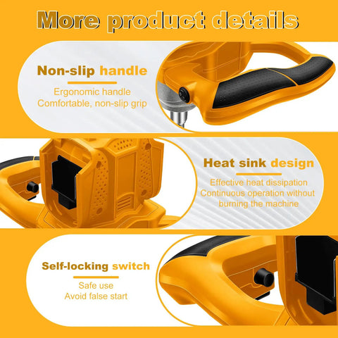 Badass Cordless Post Hole Digger Auger Bit Boosts Your Rig To 40V Power features ergonomic non-slip handle and heat sink design.