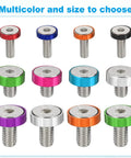 Hardcore M6 Countersunk Washer Kit With Anodized Aluminum Flat Washers And Pan Head Screws Offering A Badass 40 Piece Hardware Set Built For Rough Diy Projects And Quick Fix Garage Jobs In Bright Blue, showcasing colorful M6 screws.