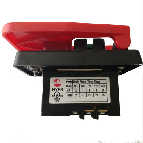 Beefy On Off Push Button Switch With Large Paddle Emergency Stop Cover Padlock Ready for 15A 220V 35A 380V Use on Table Saws