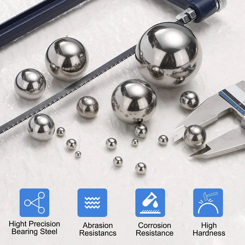 100 Pcs Genuine 5/32 Inch Grade G200 Precision Balls Tough As Nails 304 Stainless Steel Bearing Spheres With Smooth Finish for heavy duty use.
