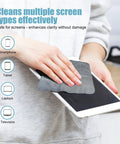 TENOC 6-pack gray microfiber cleaning cloths (6x6 in) for electronics screens