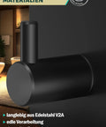 Top Shelf Black Self Adhesive Towel Hooks 6 Pack Stainless Steel Bathroom Wall Mount close-up of the adhesive hook.