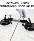 Two Pack 6 Inch Adjustable Granite Seam Setter With Strong Suction Cups for Stone Marble and Glass Slab Installations Tile Countertop