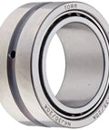 Kickass Needle Roller Bearing With Removable Inner Ring And Nylon Cage Runs Smooth For Heavy Loads Up To Twelve Thousand RPM shown from side view.