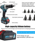 Heavy Duty Cordless Rivet Gun Kit Featuring A Reliable Brushless Motor And Twin Batteries For No Strings Attached Setup And Automatic M3 Through M12 Nutsert Installer with detailed features.