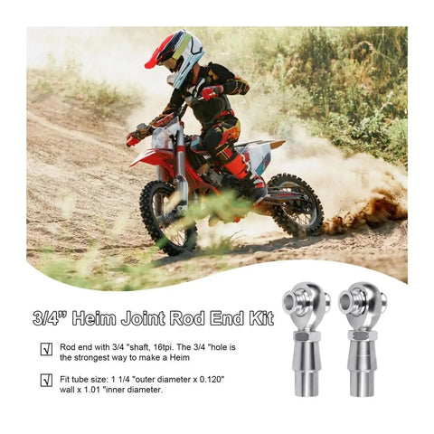 Two Piece Heavy Duty Heim Joint Rod Ends Steering Linkage Kit For Rock Crawlers And Trail Trucks in off-road action.
