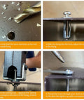 Step-by-step installation of Aluminium Hollow Door Anchor Set 10 Pieces For 0 To 5mm Hollow Doors Extra Short Wall Anchors.