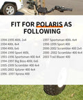 Image showing compatibility list for Premium Water Pump Impeller Gasket Bearing And Seal Kit Fits Polaris Sportsman Big Boss Scrambler 400 models.