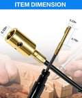 Two Piece Flex Shaft Replacement Kit With 39 Inch S93 Shaft And S77 Sheath shown with dimensions for rotary tools