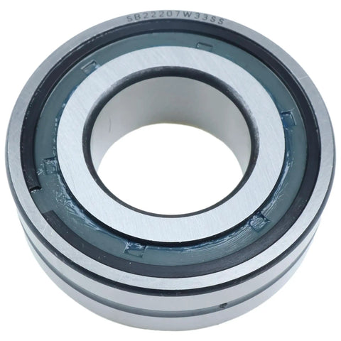 Heavy Duty Spherical Roller Bearing Double Sealed Straight Bore 1.378 Inch with visible inner race and seals.