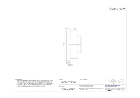 Straight Up Built To Handle Rough Jobs This Medium Duty Ball Bearing Unit 3 inch bore detailed design image.
