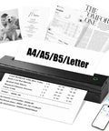 Portable Thermal Printer D80 Wireless For Travel And On The Go Inkless Printer That Really Works With iOS Android And Laptop