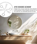 20 Set Self Drilling Drywall Anchors And Screws Kit with Eye Hooks in bathroom sink setting, ideal for gypsum and plasterboard