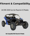Can Am Maverick X3 model compatibility for No Drill Dash Mount For 8 Gang Switch Panel Custom Fit For Maverick X3 Cockpit