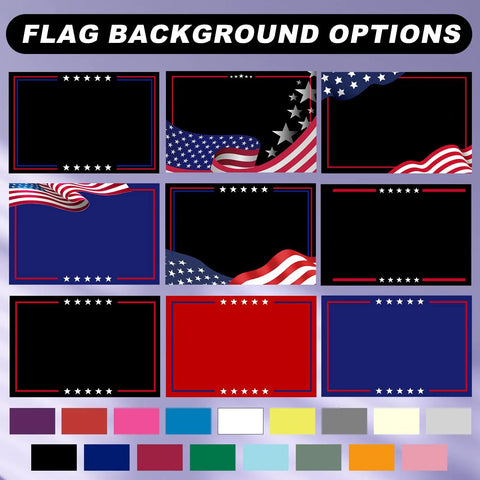 Flag background options for Totally Custom Flag 3x5 Ft For Indoor Outdoor Use With Photo Text Logo Personalize This American Banner