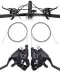 Left And Right Bike Brake Levers Shifter Set For 21 Speed Mountain Bikes 3x7 With Gear Indicator And Cables Included Replacement Kit