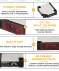 Through Beam Photoelectric Sensor Set 2 Pack 0 to 10 Meters Detection Range 12 to 240V DC and 24 to 240V AC NPN PNP NC NO Outputs
