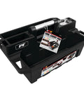 On The Go Tool Caddy With Magnetic Tray Heavy Duty Portable Organizer For Gear Two Oversized Compartments Removable Tray