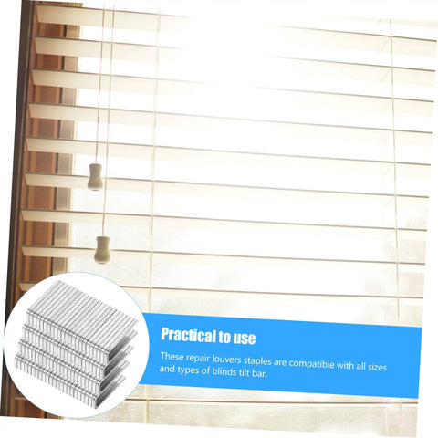 Heavy Duty Shutter Repair Staples Louver Window Blind Replacement Fasteners No Sweat Hardware Kit For Quick Home Fixes That Work Like A Charm Daily, shown with window blinds.