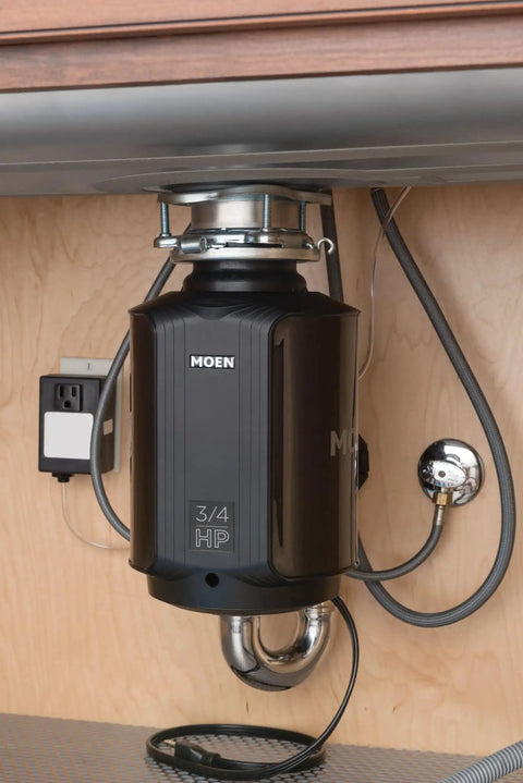 Touch Activated Garbage Disposal Air Switch Kit with base under sink, easy install, fits one and three eighths inch sink hole