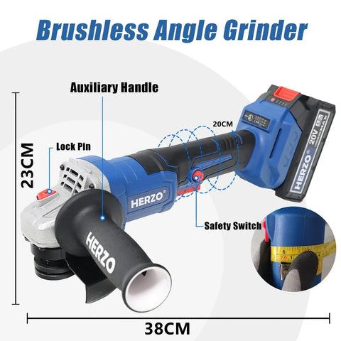 The Real Deal Cordless Angle Grinder Set With Dual Batteries delivers serious cutting power for metal stone and concrete projects.