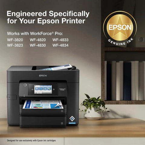 Epson WorkForce printer compatible with Durabrite Ultra Ink Magenta Cartridge T822320S for WF 3820 3823 4820 4830 4833 4834.