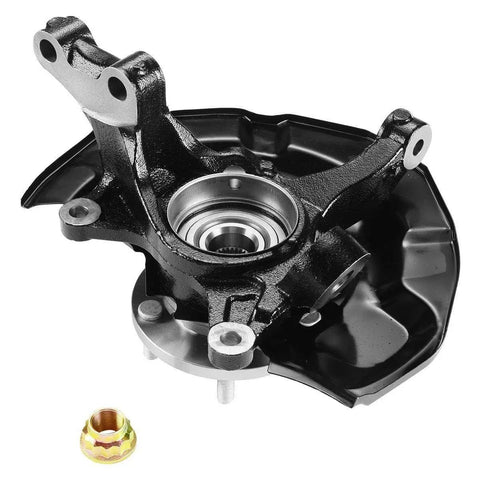 Built Rugged Front Wheel Hub And Bearing Assembly For 2005-2011 Toyota Avalon V6 Sedan detailed view of hub with bearing.