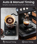 Coffee Scale With Timer And Bluetooth App Sync, 5kg High Precision Digital Kitchen Scale with coffee pour-over and espresso making