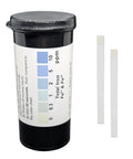 No Sweat Total Dissolved Iron Test Strips For Checking Water Quality, 25 pack, with color chart for measuring iron levels in water.