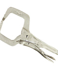 11 Inch Locking C Clamps With Regular Tips, Heavy Duty Quick Release Jaw, Vise-Grip Style C-Clamp Set For Woodworking And Metalworking, Durable Tooling For Secure Hold, Strong Jaw Grip And Long-Lasting Performance locking C-clamp on white background