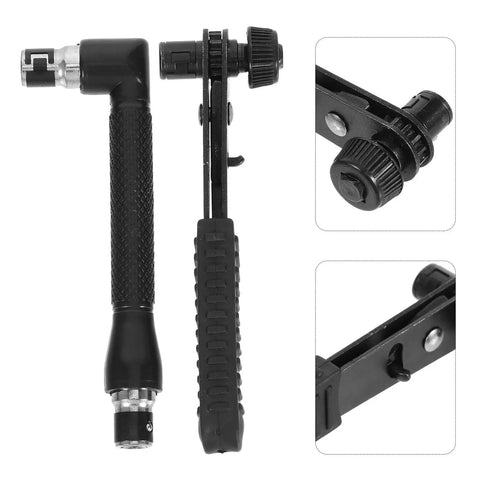 Mini Ratchet Wrench Set With L-handle Socket Tools For Auto Repairs And Home Fixes Durable Steel Construction Smooth ratcheting handle and socket.