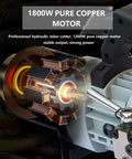 Close-up of 1800W pure copper motor in Rebar Cutters And Benders Electric Hydraulic Machine 1800W With Tool Bag For Quick 5 Second Bends
