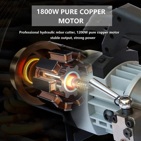 Beefy Electric Rebar Cutter And Bender Kit With 1800W Pure Copper Motor showing internal components and design detail