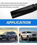 Heavy Duty 6 Spline Lug Nut Socket For Wheel Lock Removal And Fuel Rim Key With Sleek Chrome Finish Fits 21 And 22 Millimeter Hex Socket Wrench Grease Monkey Approved Rig Puller For Street Rigs, black socket for larger diameter lug nuts.