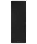 Killer 10mm Thick Yoga Mat With Big Time Cushioning Plush NBR Foam Joint Relief For Beginners Pilates Stretching Floor Workouts Includes Cinch Strap Black Exercise Equipment on a flat surface.