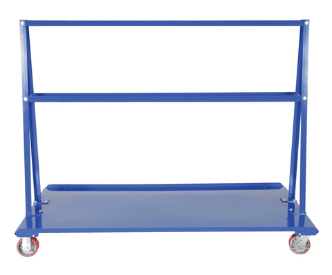 A-Frame Panel Truck for Moving Large Sheets, Heavy-Duty 36x72 Inch Steel Deck, 2000 Lbs Capacity, Poly-On-Steel Wheels