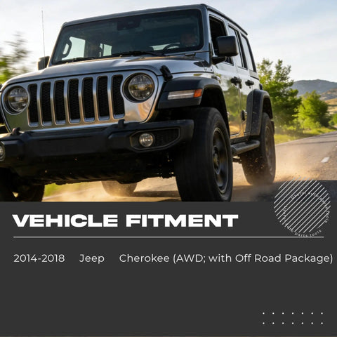 Get Your Jeep Cherokee Whip Smooth Again With This Heavy Duty Front Suspension Kit Including Lower Control Arms Ball Joints Sway Bar Links And Tie Rod Ends To Lock Down Loose Steering And Banish That Wheel Shake, Jeep Cherokee driving on a dirt road.