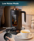 Electric Tea Kettle With Tea Infuser, One Degree Fahrenheit Precision, 1200W Rapid Heating, BPA Free Glass, 1 Liter Capacity, Dark Gray Finish